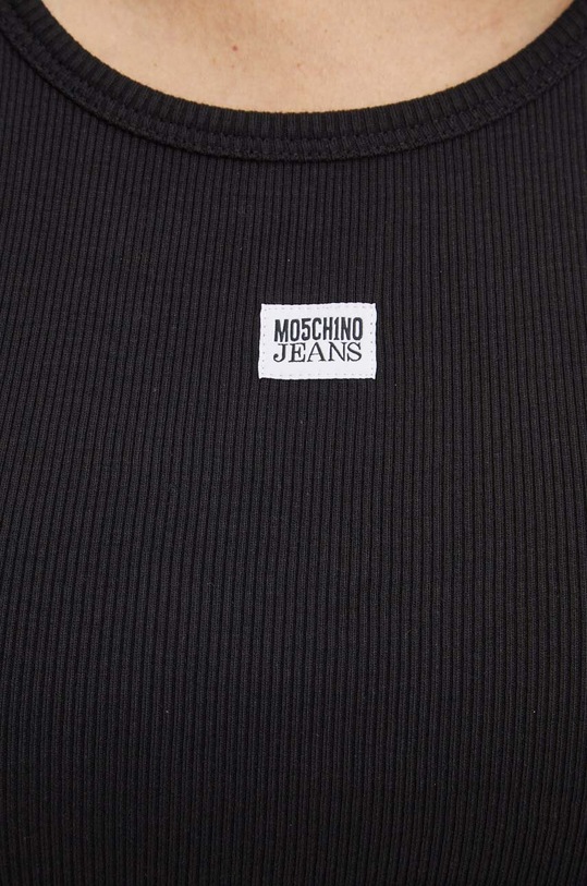Bavlněný top Moschino Jeans 0807.8236 černá