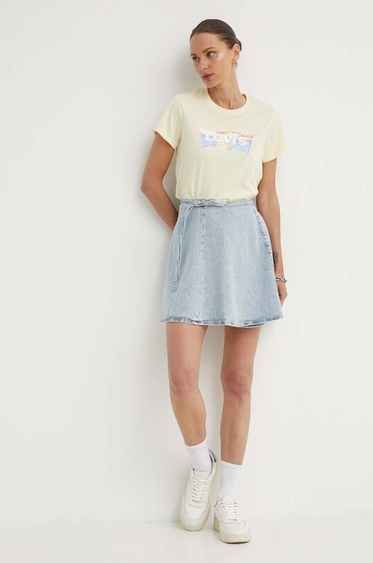 Levi's tricou din bumbac 17369.2747 galben AW24