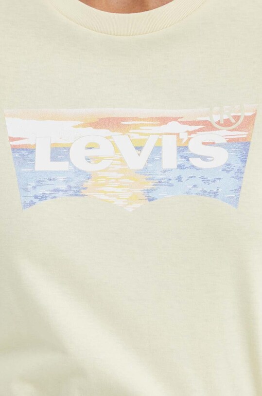 Levi's tricou din bumbac 17369.2747 galben