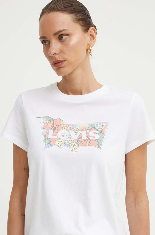 Bavlnené tričko Levi's biela 17369.2751