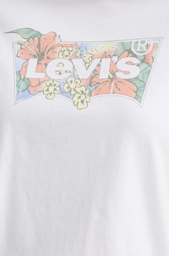 Bavlnené tričko Levi's 17369.2751 biela