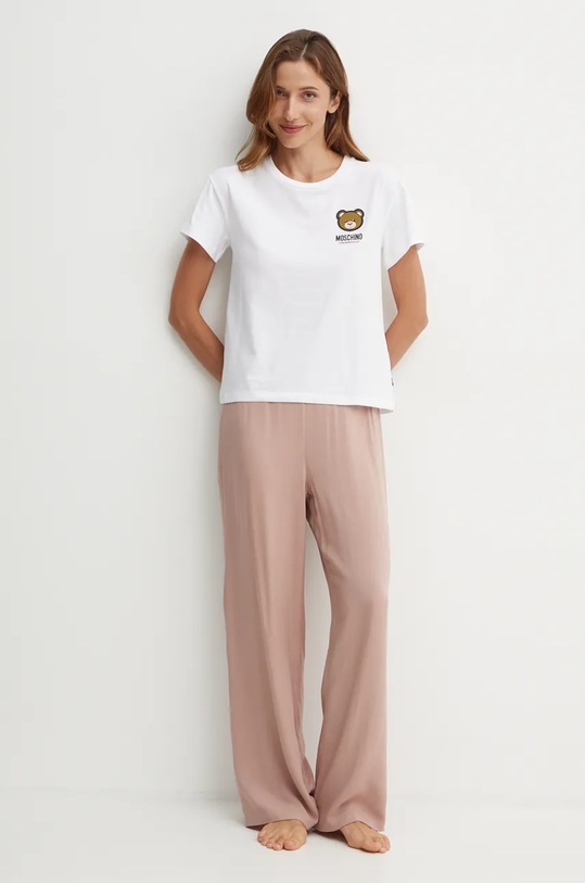 Μπλουζάκι lounge Moschino Underwear A0789.4410 λευκό AW24