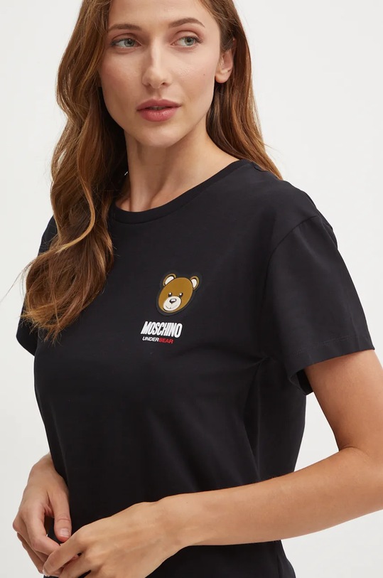 Μπλουζάκι lounge Moschino Underwear μαύρο A0789.4410