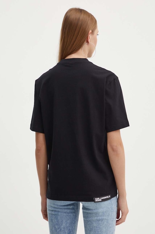 Odzież Karl Lagerfeld Jeans t-shirt bawełniany 245J1700 czarny