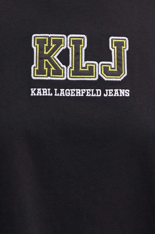Karl Lagerfeld Jeans t-shirt bawełniany czarny 245J1701