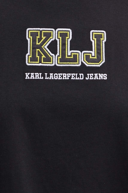 Karl Lagerfeld Jeans t-shirt bawełniany czarny 245J1701