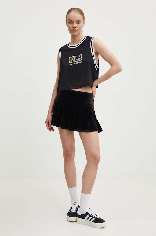 Karl Lagerfeld Jeans top 245J1702 negru AW24