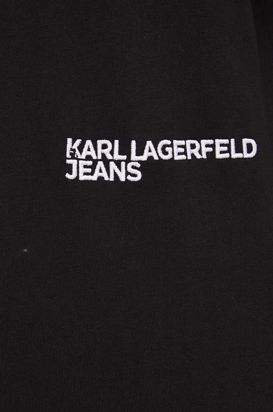 Karl Lagerfeld Jeans t-shirt bawełniany 245J1705 czarny