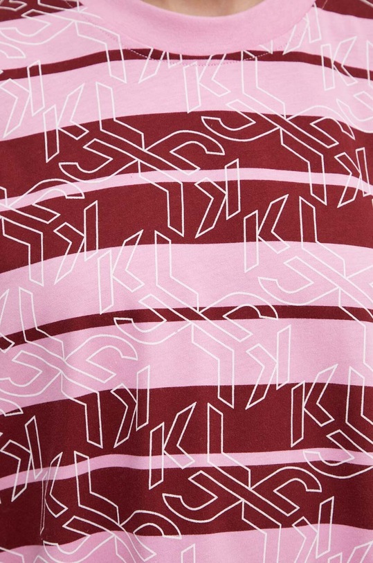 Karl Lagerfeld Jeans tricou din bumbac 245J1706 roz