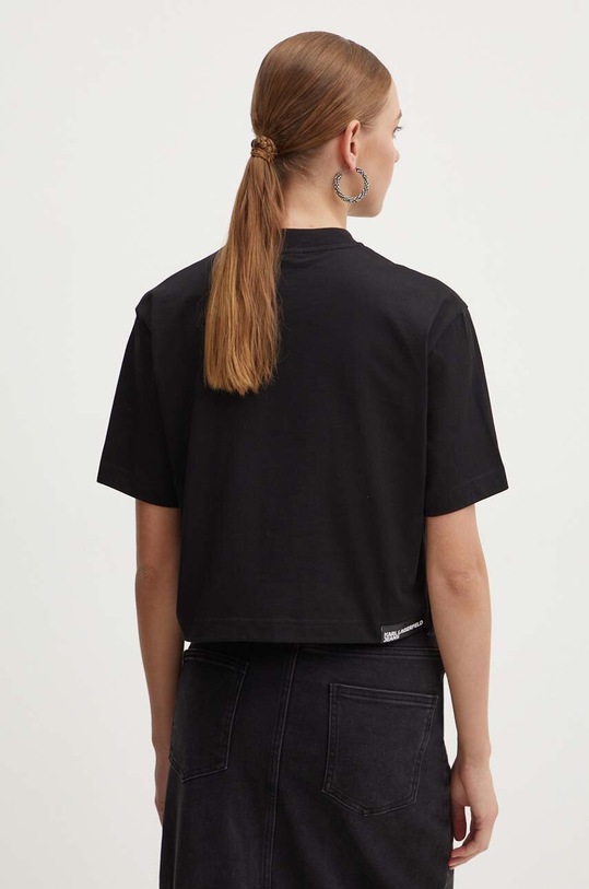 Odzież Karl Lagerfeld Jeans t-shirt bawełniany 245J1710 czarny