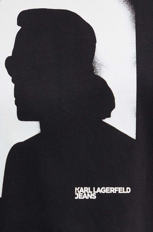 Karl Lagerfeld Jeans t-shirt bawełniany 245J1711 czarny
