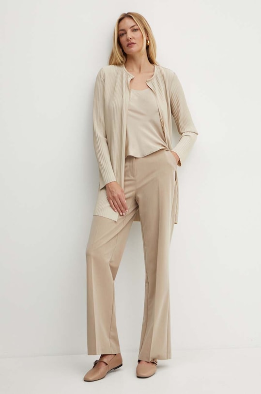 MAX&Co. top de mătase 2426166041200 bej AW24