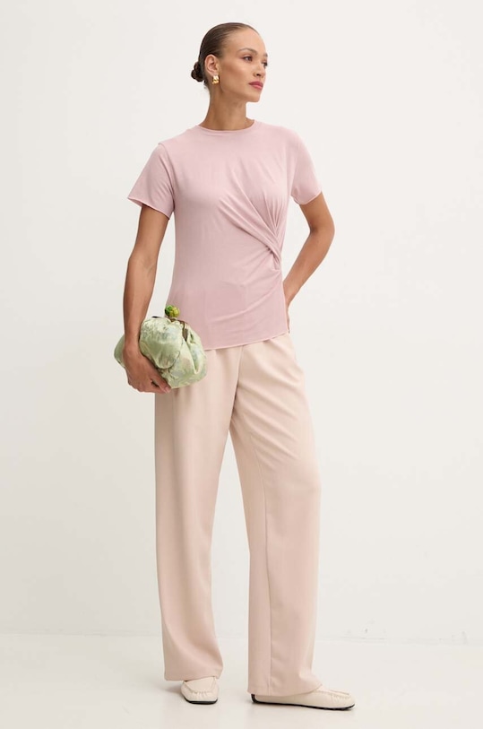 Бавовняна футболка MAX&Co. 2426946051200 рожевий AW24