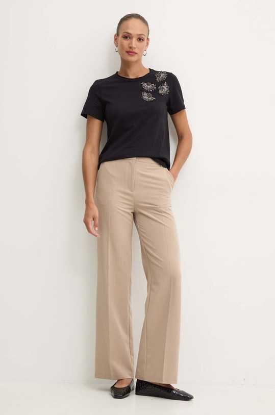 MAX&Co. tricou din bumbac 2426976011200 negru AW24