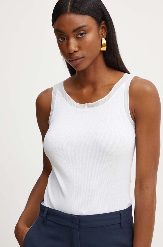 Bavlněný top MAX&Co. bílá 2428946044200