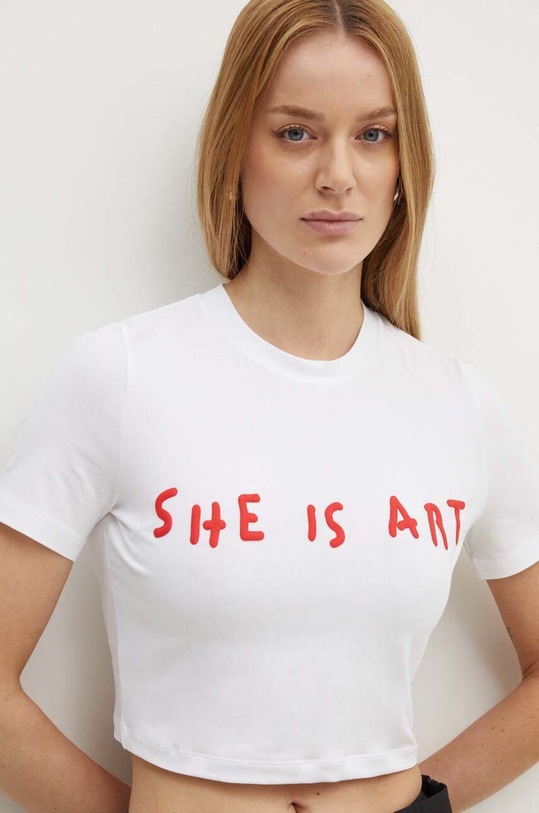 MAX&Co. t-shirt x Pietro Terzini slim bianco 2428976011200