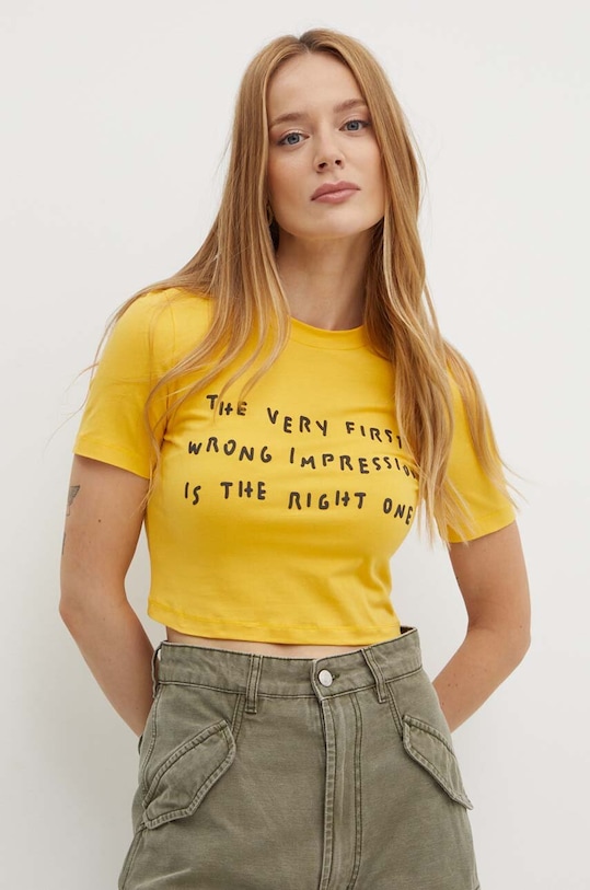 Футболка MAX&Co. x Pietro Terzini slim жёлтый 2428976011200