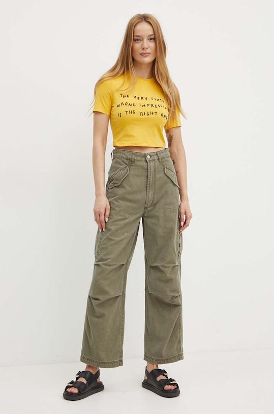 Футболка MAX&Co. x Pietro Terzini 2428976011200 жёлтый AW24