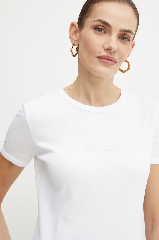 MAX&Co. t-shirt bawełniany biały 2428976014200