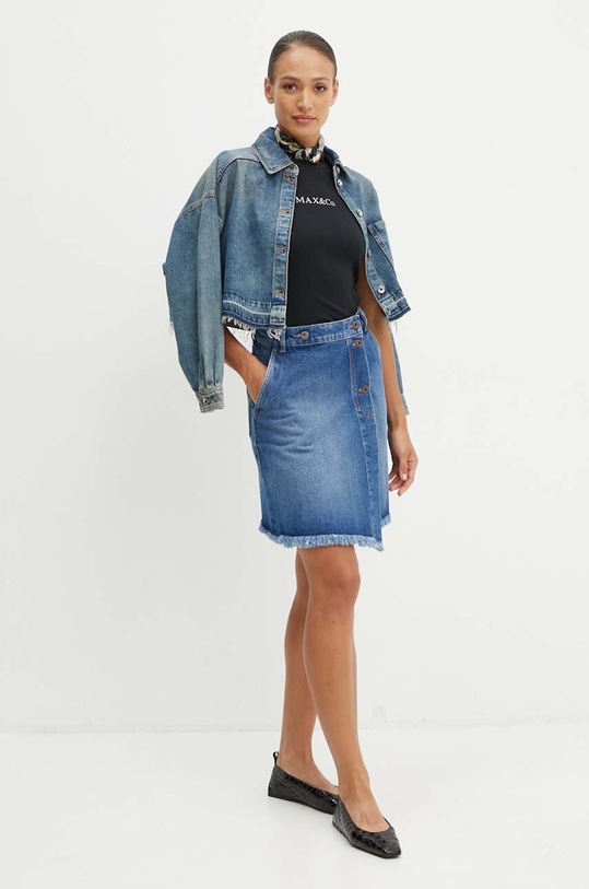 Bavlněné tričko MAX&Co. 2428976014200 černá AW24