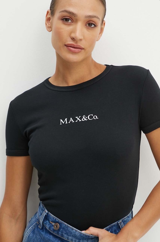 MAX&Co. t-shirt bawełniany czarny 2428976014200