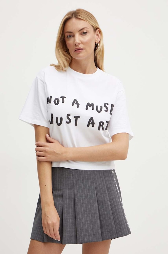 MAX&Co. t-shirt x Pietro Terzini tessuto elasticizzato bianco 2428976021200