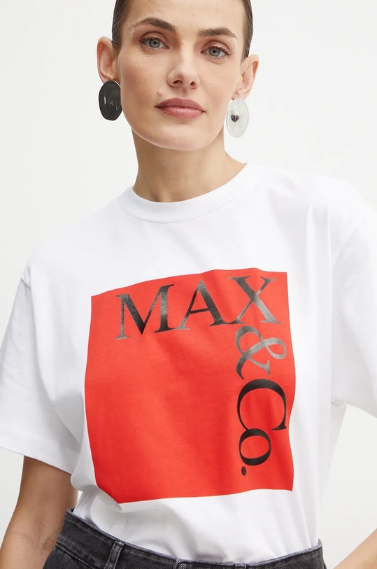Бавовняна футболка MAX&Co. білий 2428976024200
