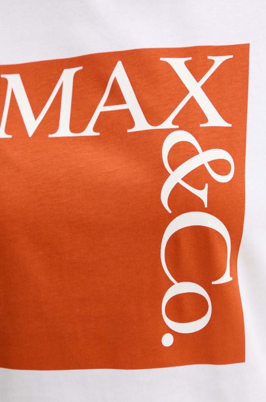 MAX&Co. tricou din bumbac 2428976024200 alb