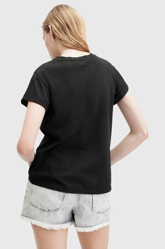Одежда Хлопковая футболка AllSaints TOUR ANNA W071JA чёрный