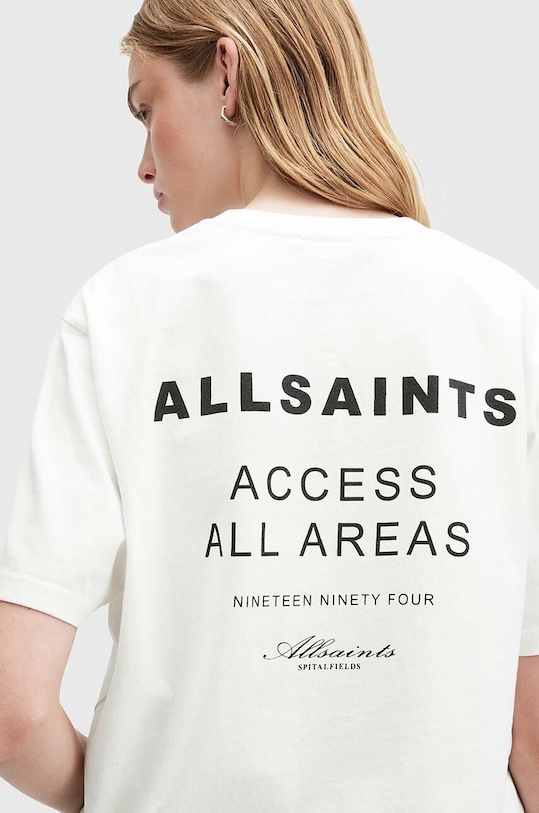 Odzież AllSaints t-shirt bawełniany TOUR BF W075JA biały