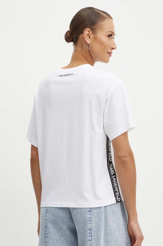 Odjeća Pamučna majica Karl Lagerfeld 245W1703 bijela