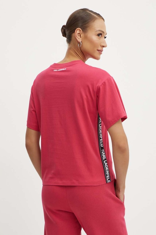Одежда Хлопковая футболка Karl Lagerfeld 245W1703 красный