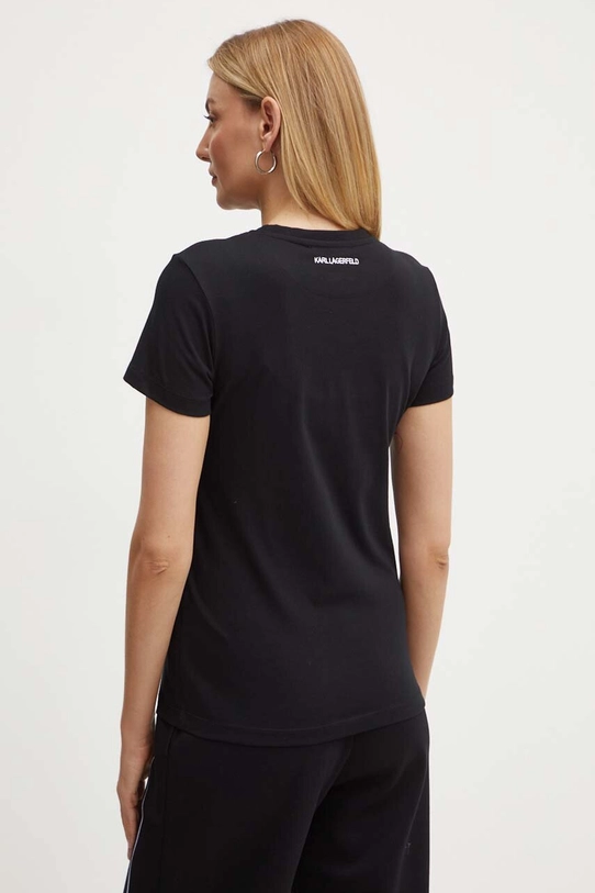 Îmbrăcăminte Karl Lagerfeld tricou din bumbac 245W1706 negru