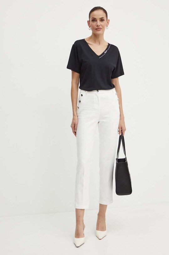 Tričko Karl Lagerfeld 245W1709 černá AW24