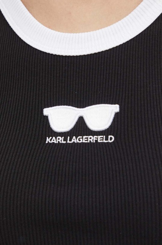 Топ Karl Lagerfeld 245W1719 чорний