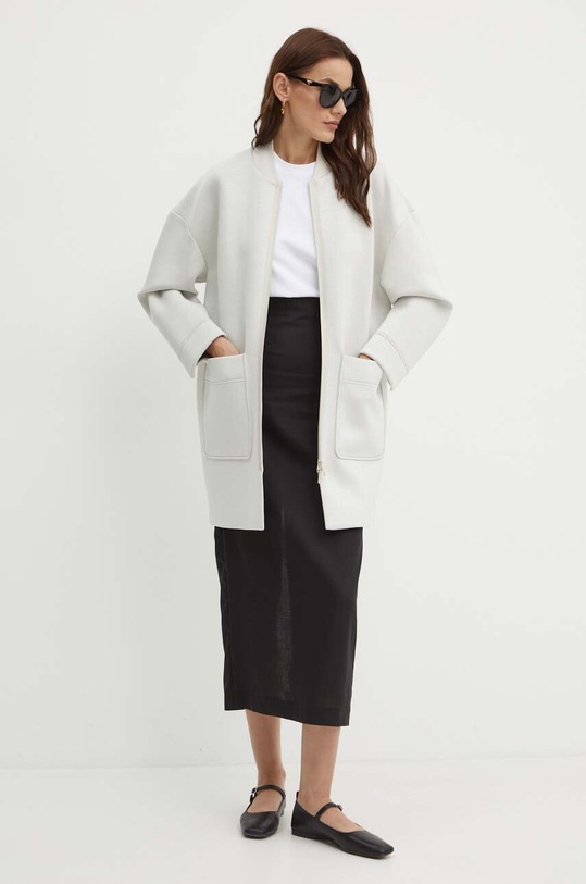 Victoria Beckham t-shirt bawełniany 1124JTS003229A biały AW24