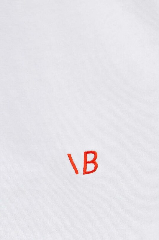 Victoria Beckham t-shirt bawełniany 1124JTS003229A biały