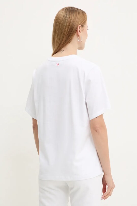 Odzież Victoria Beckham t-shirt bawełniany 1124JTS005732A biały