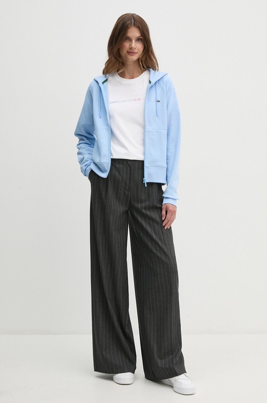 United Colors of Benetton tricou din bumbac 3BL0D1081 alb AW24