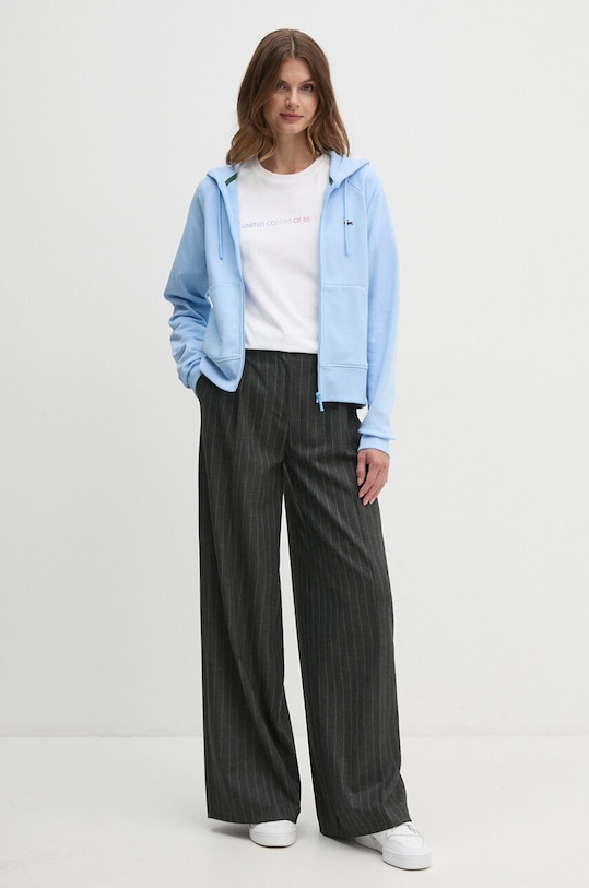 United Colors of Benetton tricou din bumbac 3BL0D1081 alb AW24