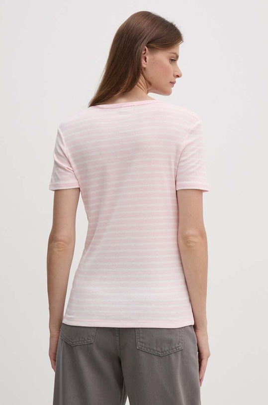 Одежда Хлопковая футболка United Colors of Benetton 30YSE16A0 розовый