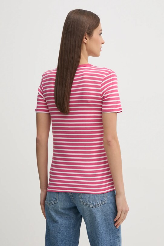 Odzież United Colors of Benetton t-shirt bawełniany 30YSE16A0 różowy