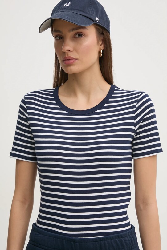 United Colors of Benetton tricou din bumbac bleumarin 30YSE16A0