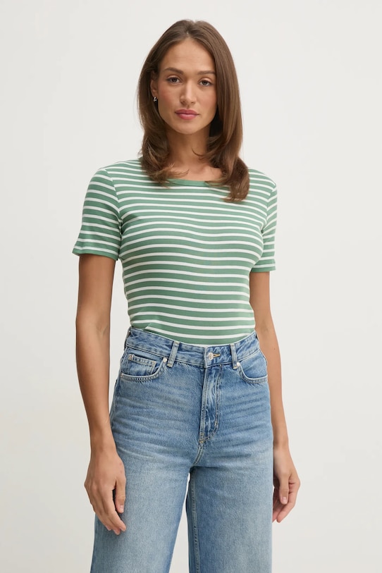 United Colors of Benetton t-shirt in cotone regolare verde 30YSE16A0