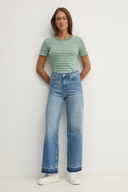 United Colors of Benetton t-shirt in cotone 30YSE16A0 verde SS25