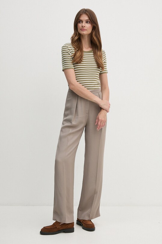 Хлопковая футболка United Colors of Benetton 30YSE16A0 зелёный SS25