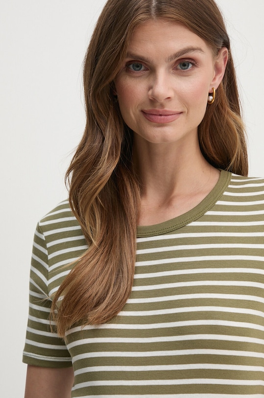 Хлопковая футболка United Colors of Benetton зелёный 30YSE16A0