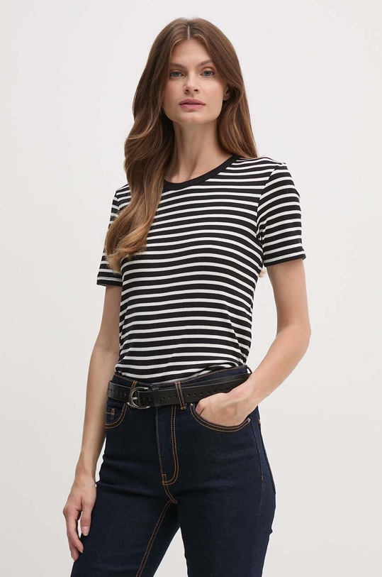 United Colors of Benetton tricou din bumbac negru 30YSE16A0