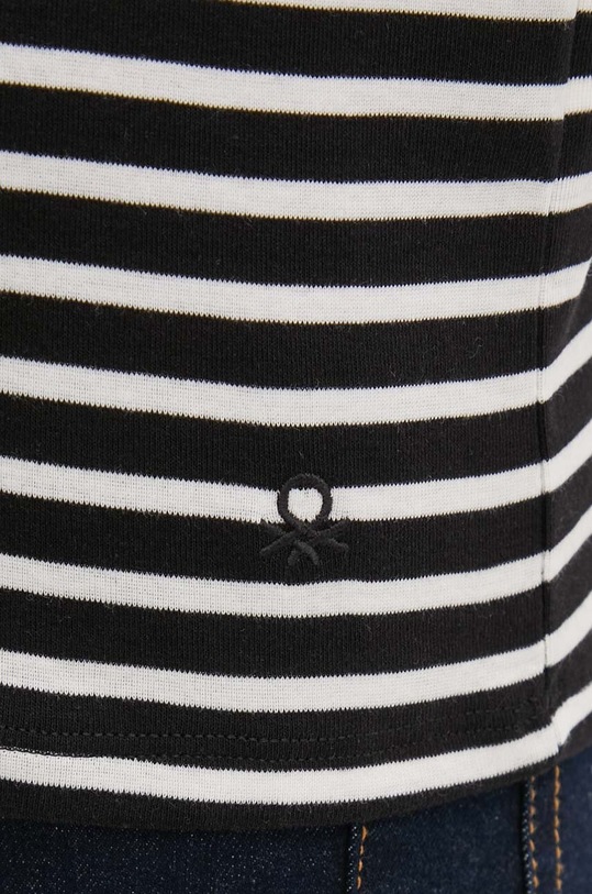 United Colors of Benetton tricou din bumbac 30YSE16A0 negru