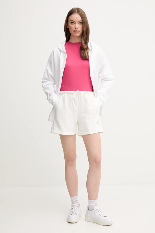 United Colors of Benetton pamut póló 3096D102O rózsaszín SS25